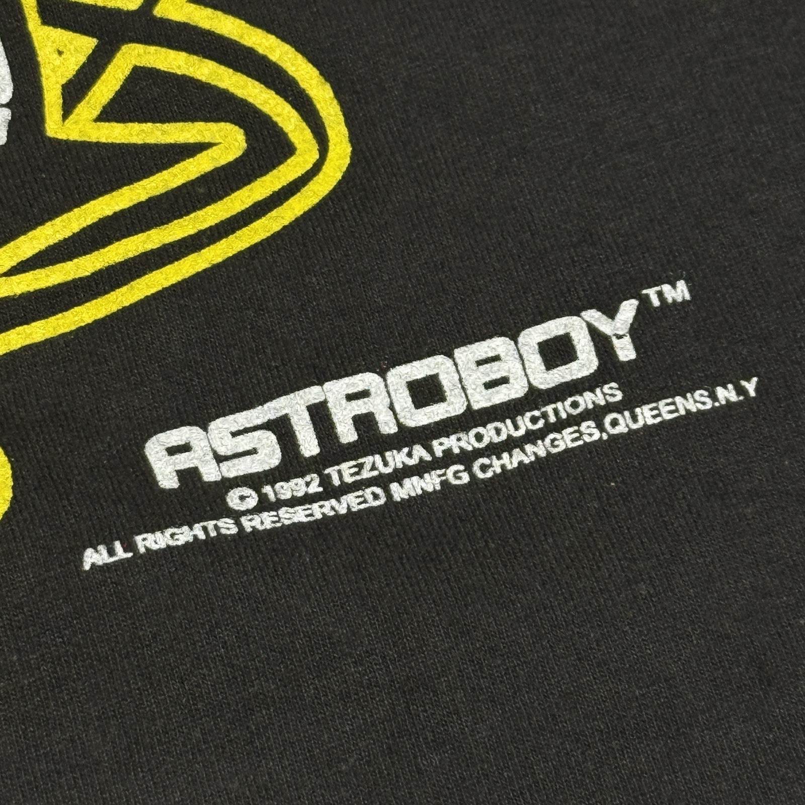 90s vintage Astro boy Tee T-shirt Black Tezuka Osamu Japan Anime Tultex gallery