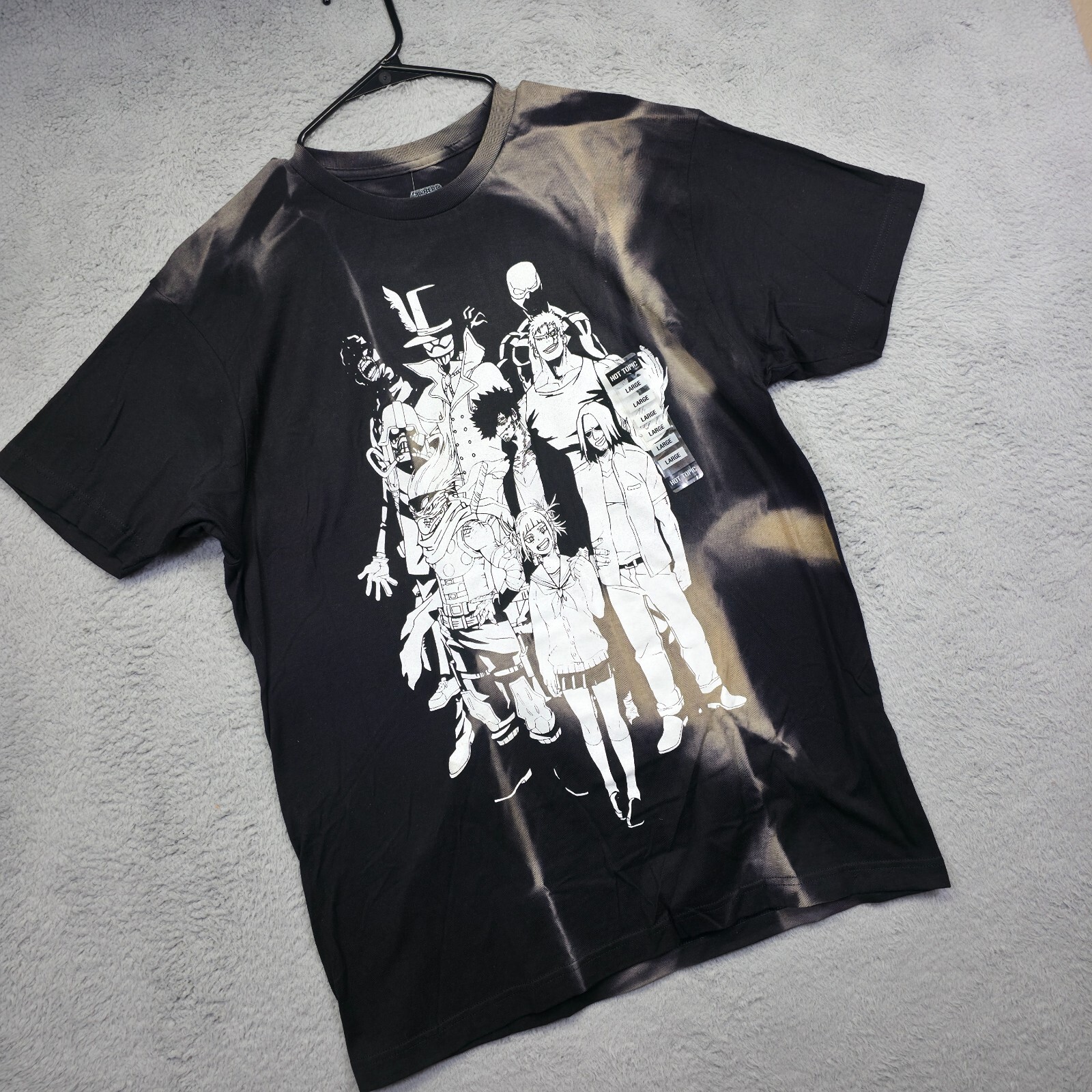 My Hero Academia Shirt Mens L Black Vanguard Action Squad Japanese Manga Anime gallery