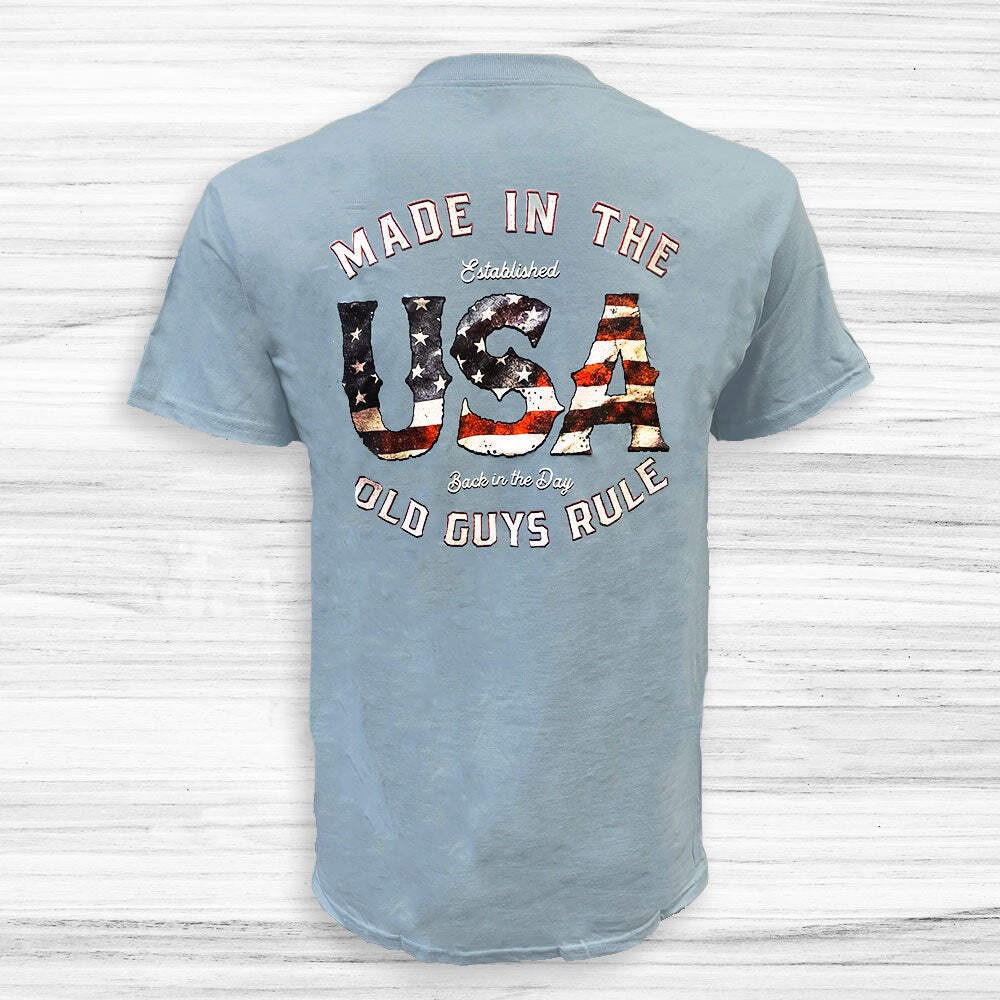 Old Guys Rule OG2147 - Made In The USA T-Shirt - Stone Blue gallery