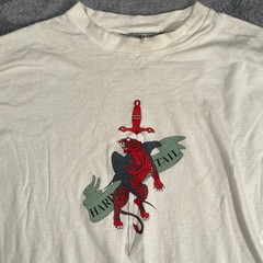 Vintage Hardtail Y2K LONG SLEEVE Chrome Hearts SZ XL DRAGON TIGER SWORD Shirt