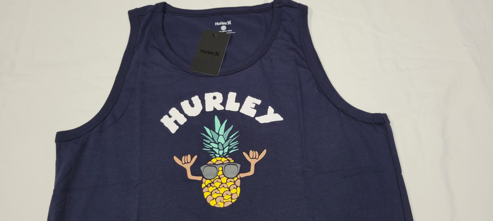 Hurley Men's Favorite fruit Bros Jersey graphic tank-top Obsidian gallery