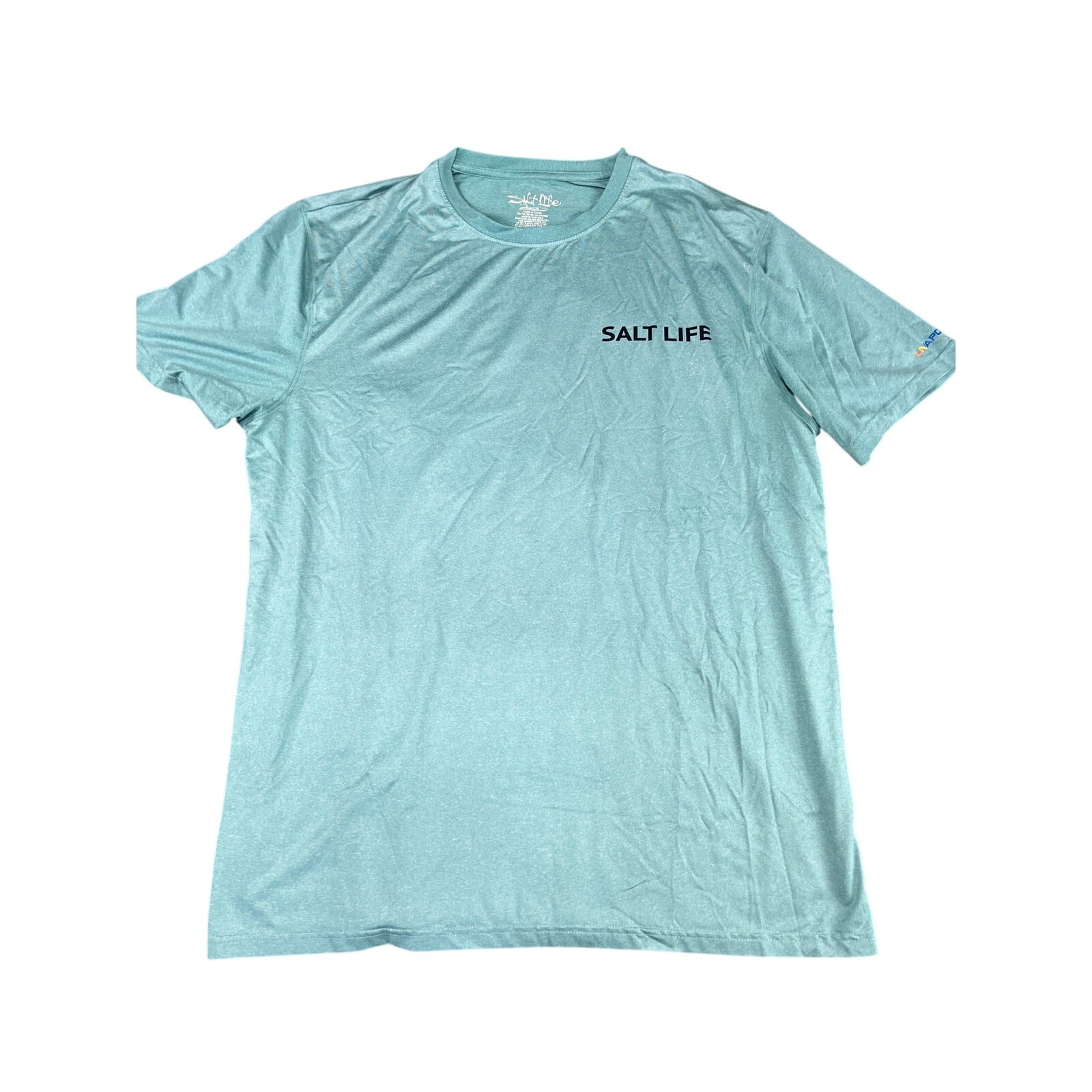 Men’s Salt Life teal green SLX XL Long-Sleeve Performance Tee Excellent