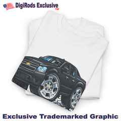 DigiRods Chevy Avalanche Truck Model 4×4 Smoking Tires Cartoon Car T Shirt
