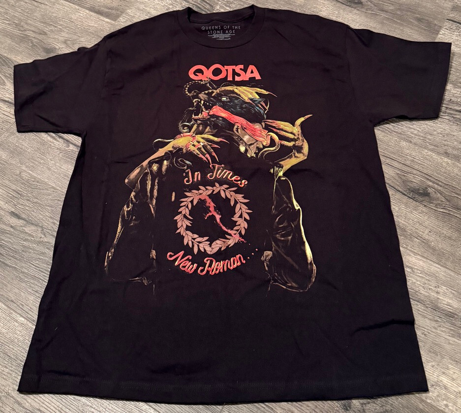 QUEENS OF THE STONE AGE The End is Nero 2023 Tour Shirt Official Licensed Large