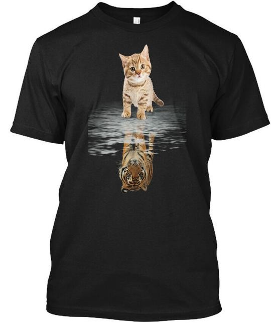 Cat And Tiger! S! T-Shirt Made in the USA Size S to 5XL