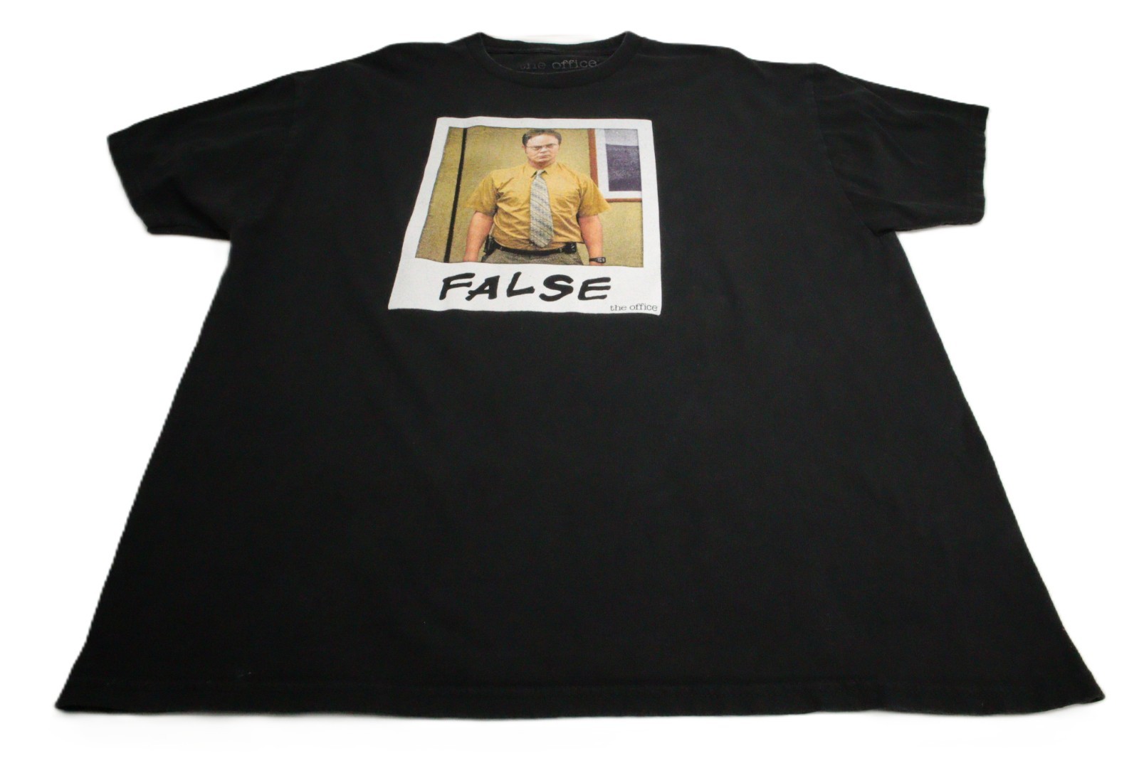 The Office Dwight Schrute "False" Men's XXL Black T-Shirt T0274 gallery