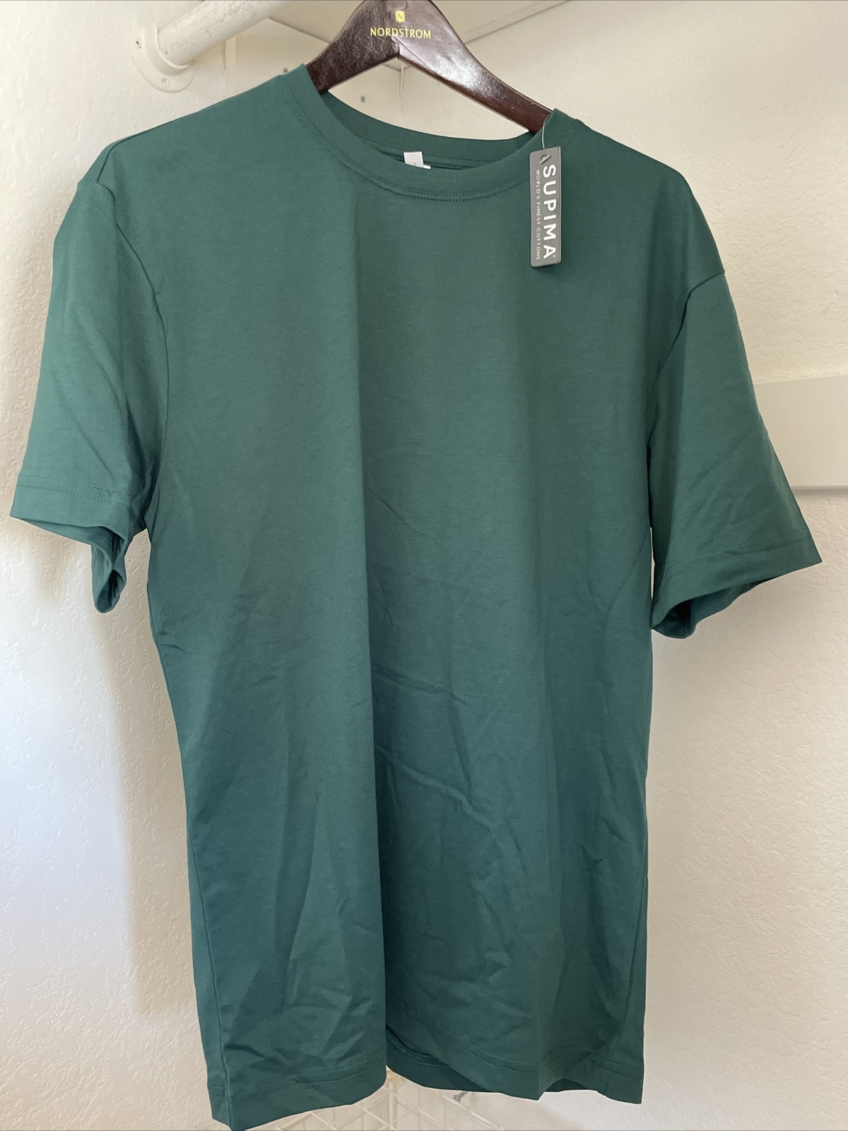 Original Favorites 100% Supima Cotton Forest Green Mens Large Tshirt