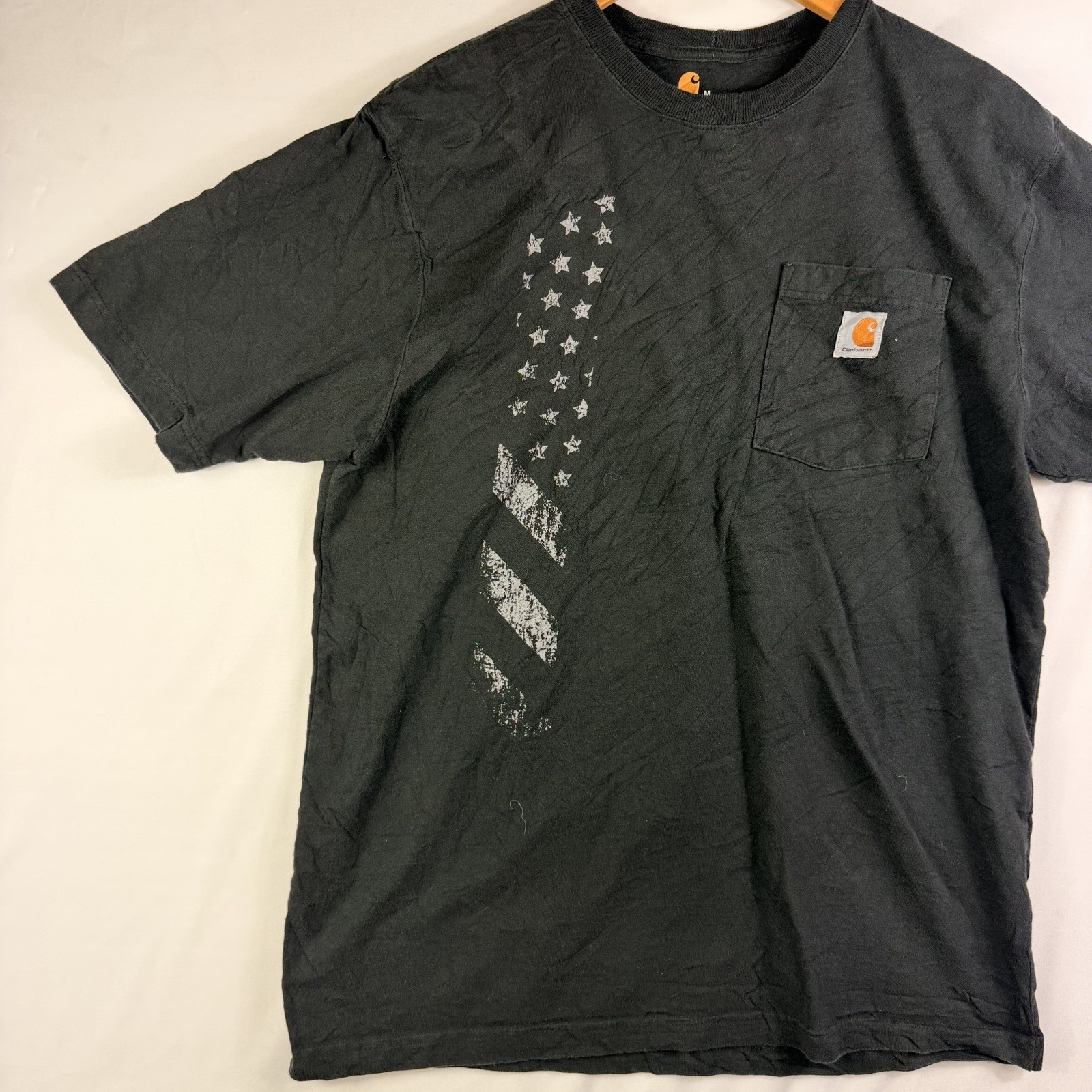Carhartt T-Shirt Men's M Original Fit Black Short Sleeve Pocket Tee gallery