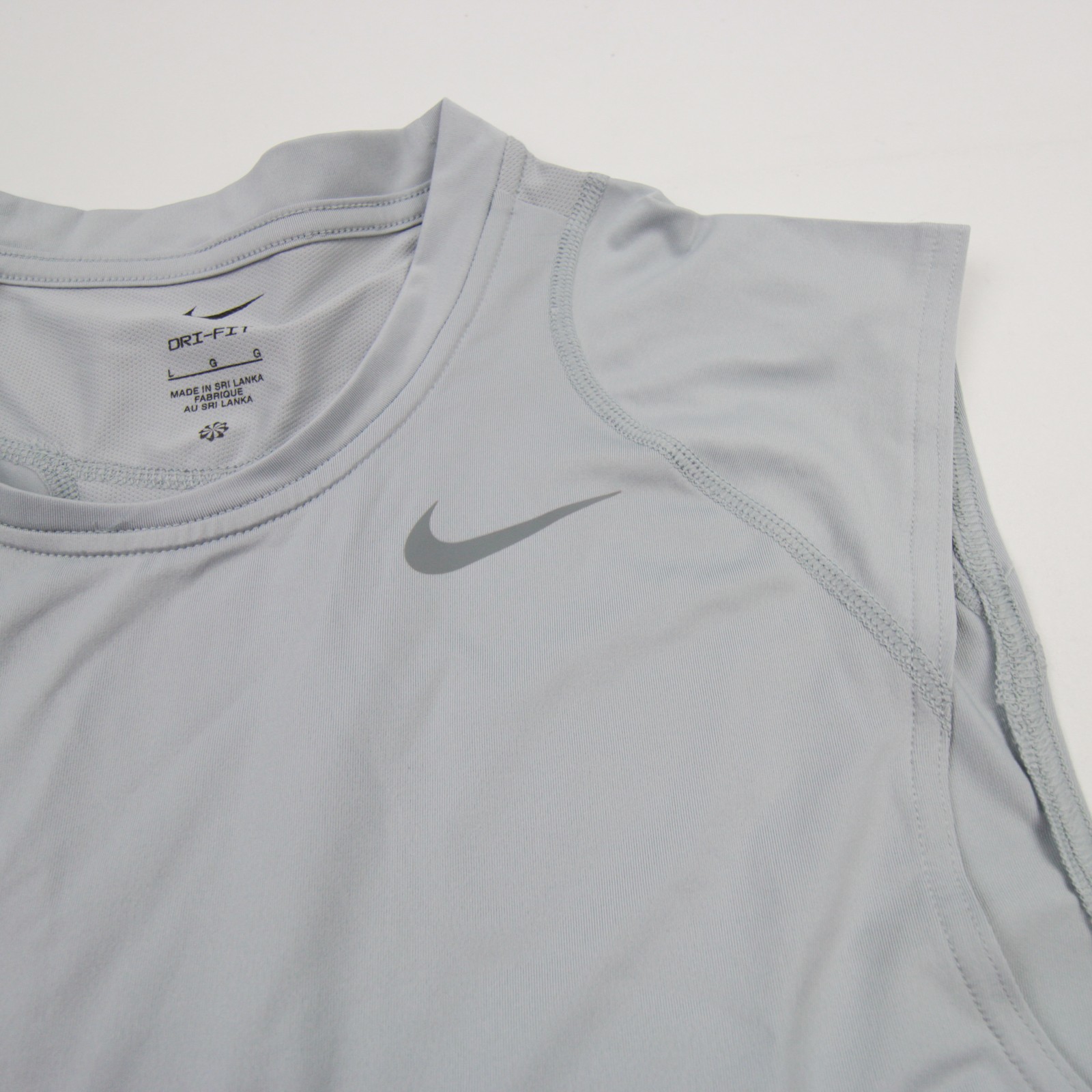 Nike Pro Sleeveless Shirt Men's Gray New with Tags L gallery