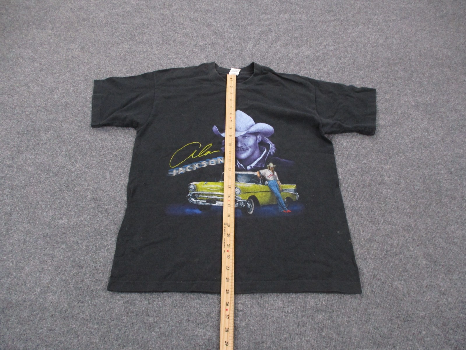 Vintage Alan Jackson T Shirt Men L Graphic Car Double Sided Country Music Tour gallery