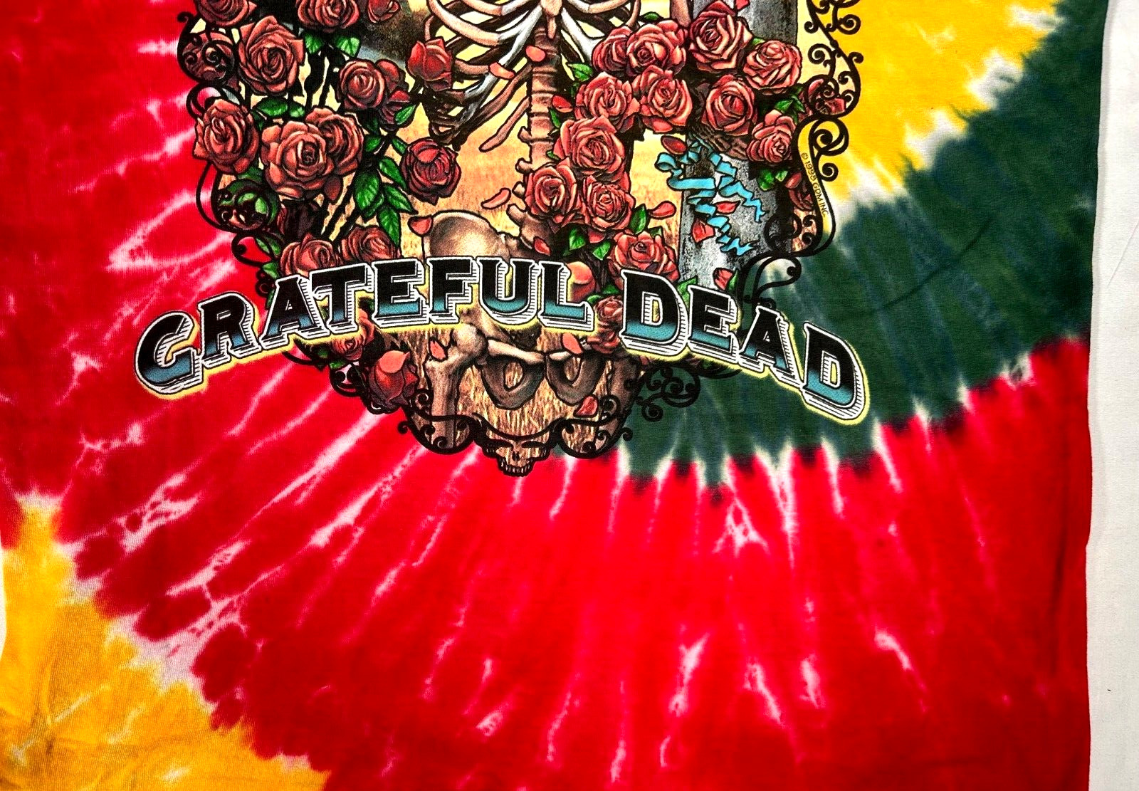 Grateful Dead Bertha Multi-Color Tie Dye T-Shirt Size Large Brand New gallery