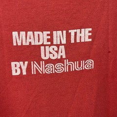 Vintage 80s Beef Tshirt single stitch 1987 red mens size L see pics e110