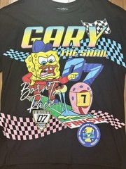 Sponge Bob Square Pants Gary the Snail Shirt Championship Racing 2-sided XLARGE