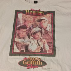 Gildan Softstyle Andy Griffith Show Mayberry Graphic Tee White XL Crew Neck