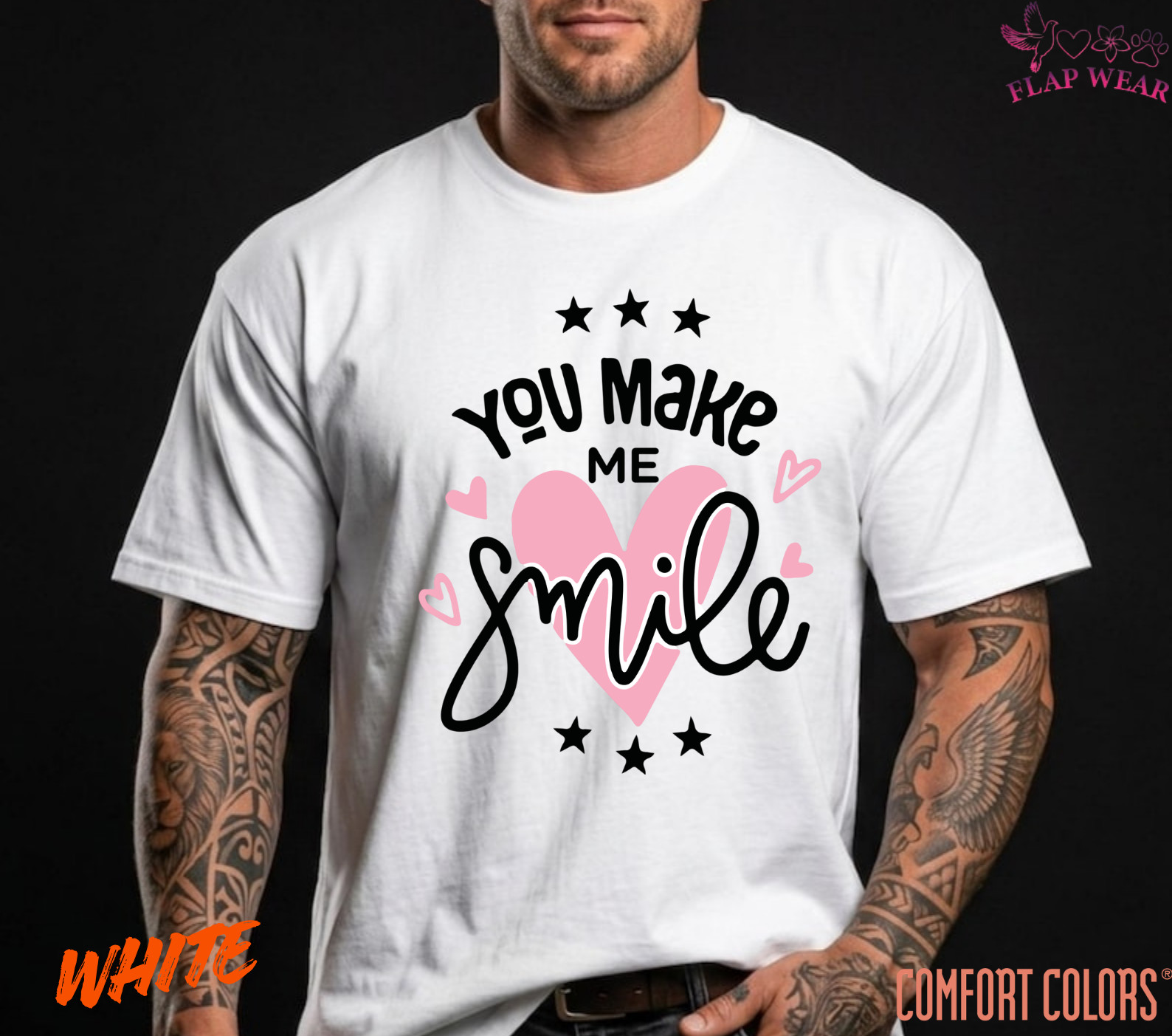 Unisex You Make Me Smile T shirt Men T shirt Women valanity Romantic gallery