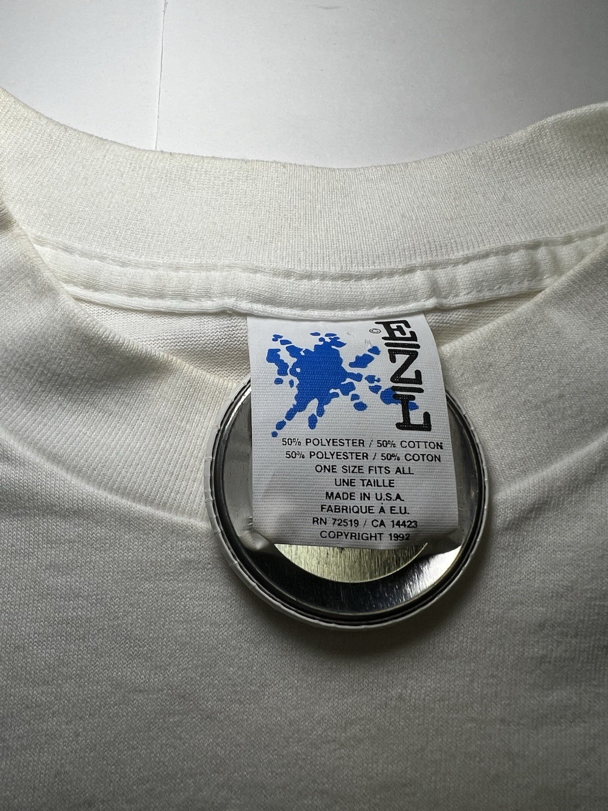 Vintage 1992 Funny Shopping T Shirt USA Made Graphic Novelty OSFA gallery