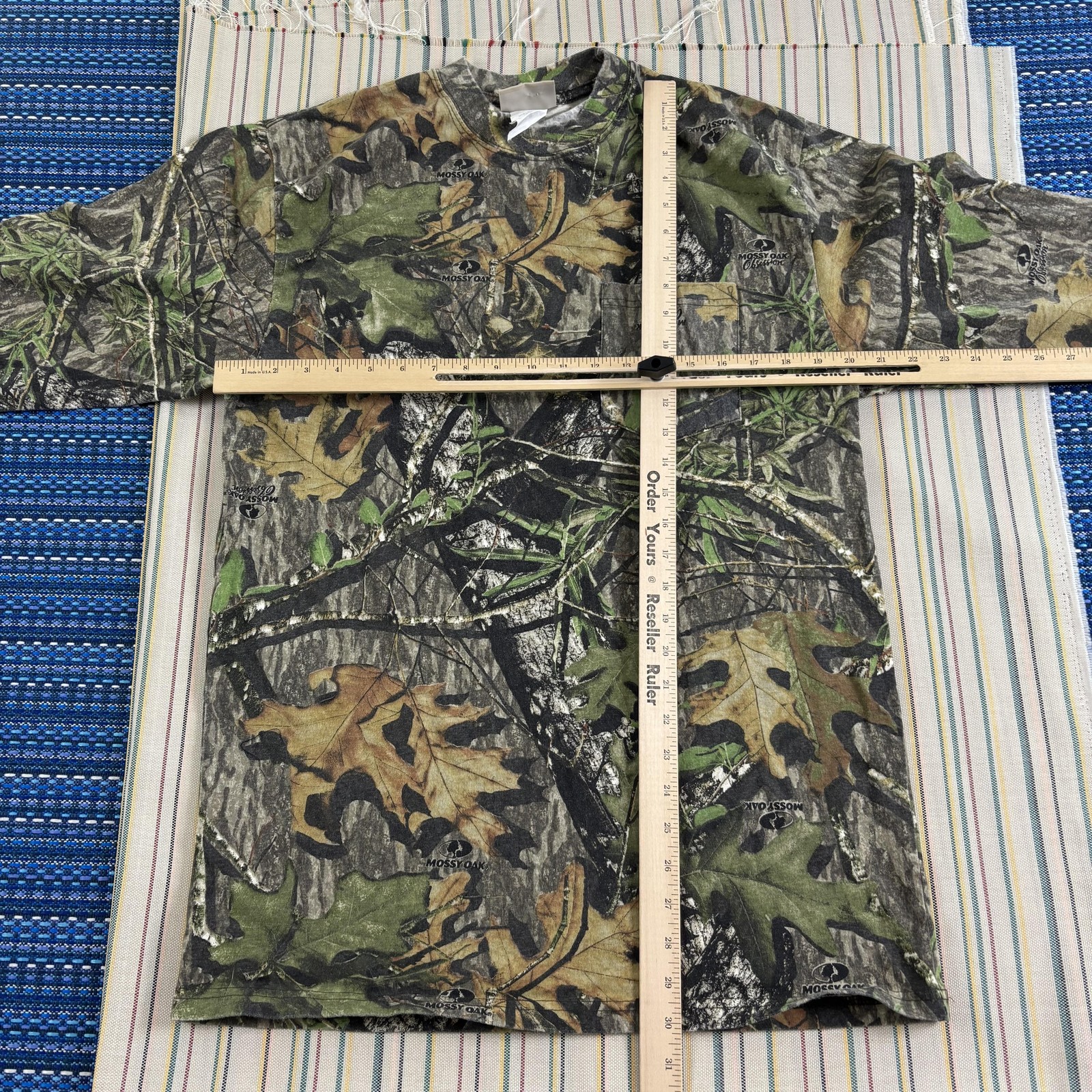Mossy Oak Obsession Shirt Mens XL Green Camo Long Sleeve Hunting Outdoor Tee gallery