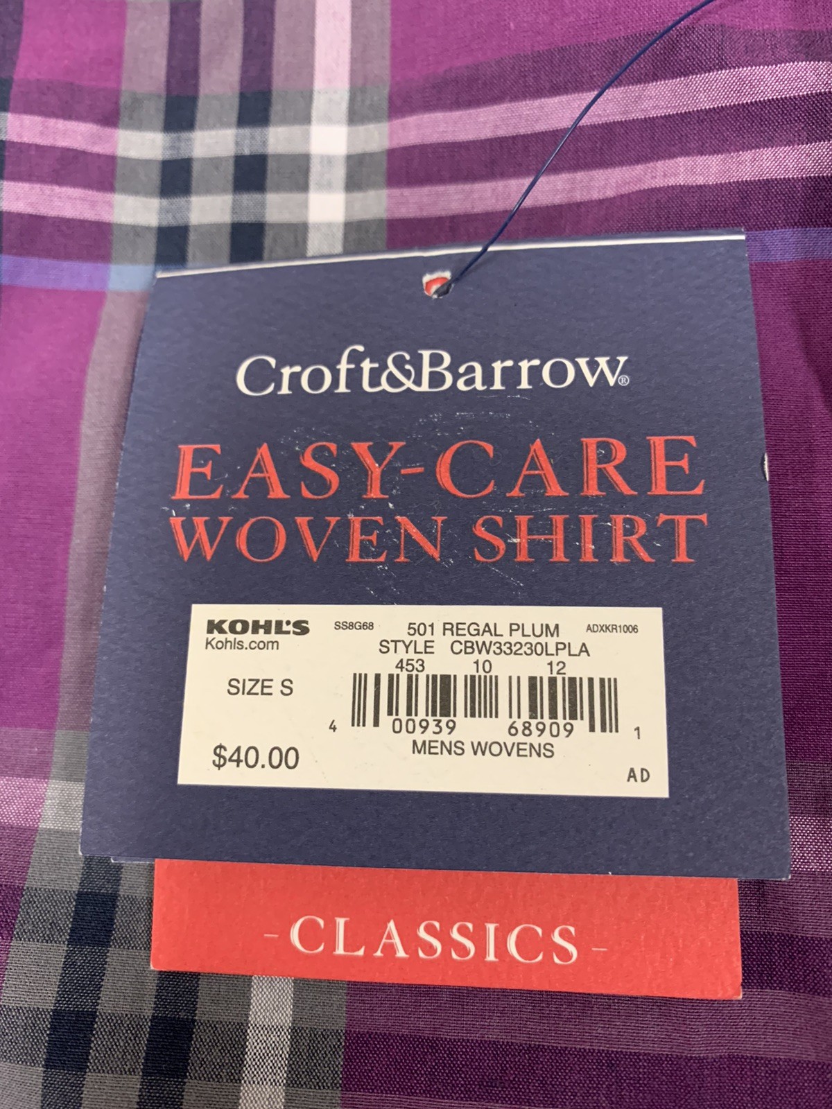 Croft & Barrow Easy Care Woven Shirt gallery