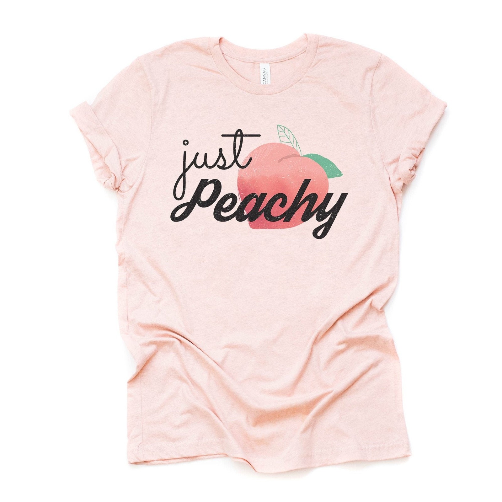 Peach Shirt Just Peachy Summer Unisex Bella Canvas Shirt