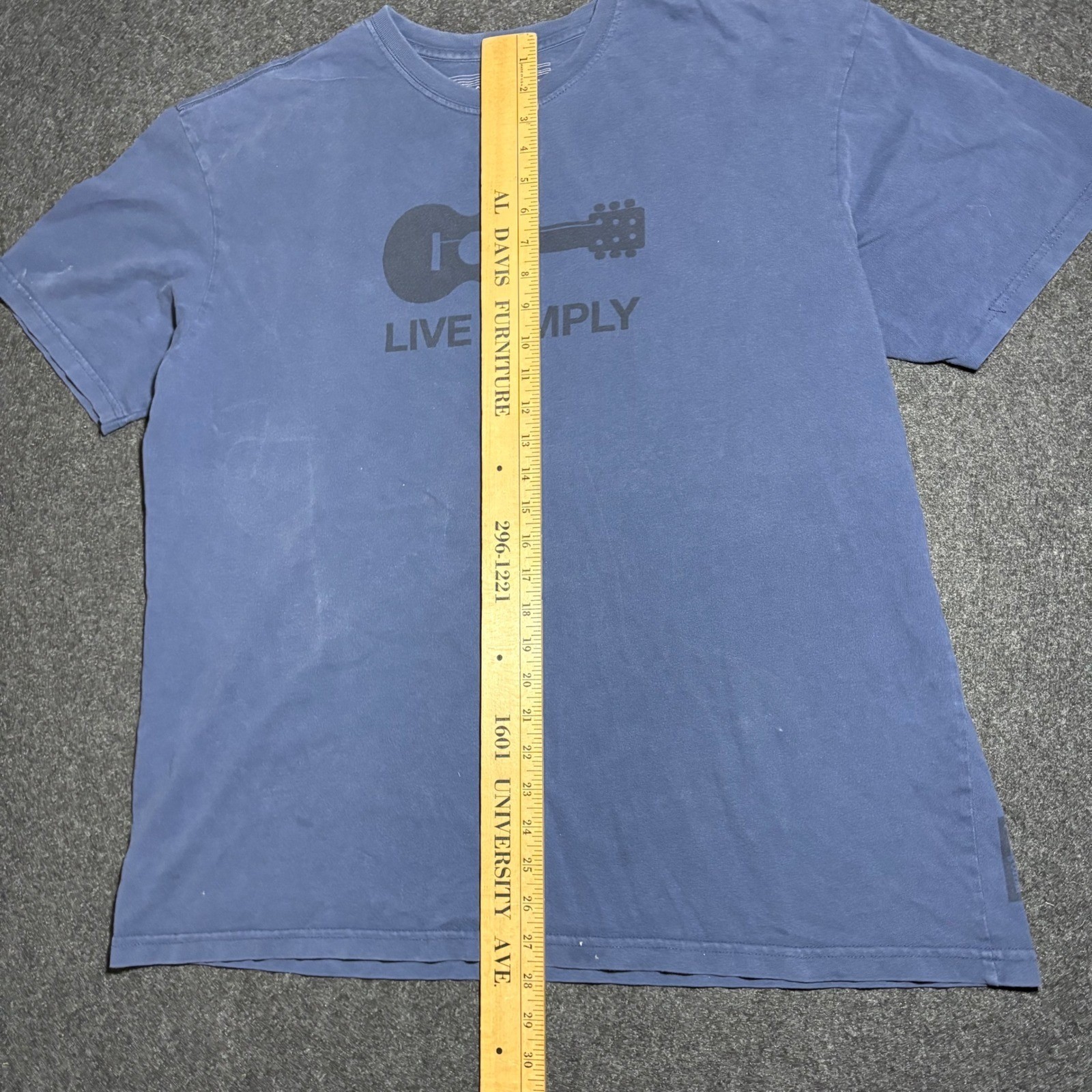 Patagonia Live Simply T-Shirt Men's Extra Large Organic Cotton Usa Made Faded gallery
