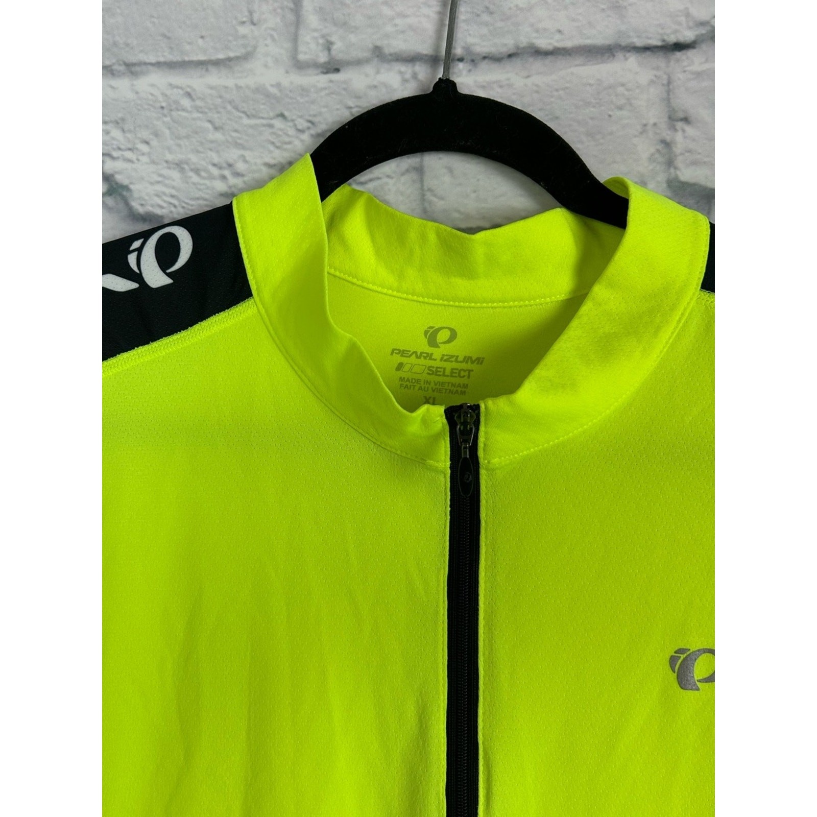 Pearl Izumi Elite Select Cycling Jersey XL Neon Yellow 1/2 Zip Bike Shirt gallery