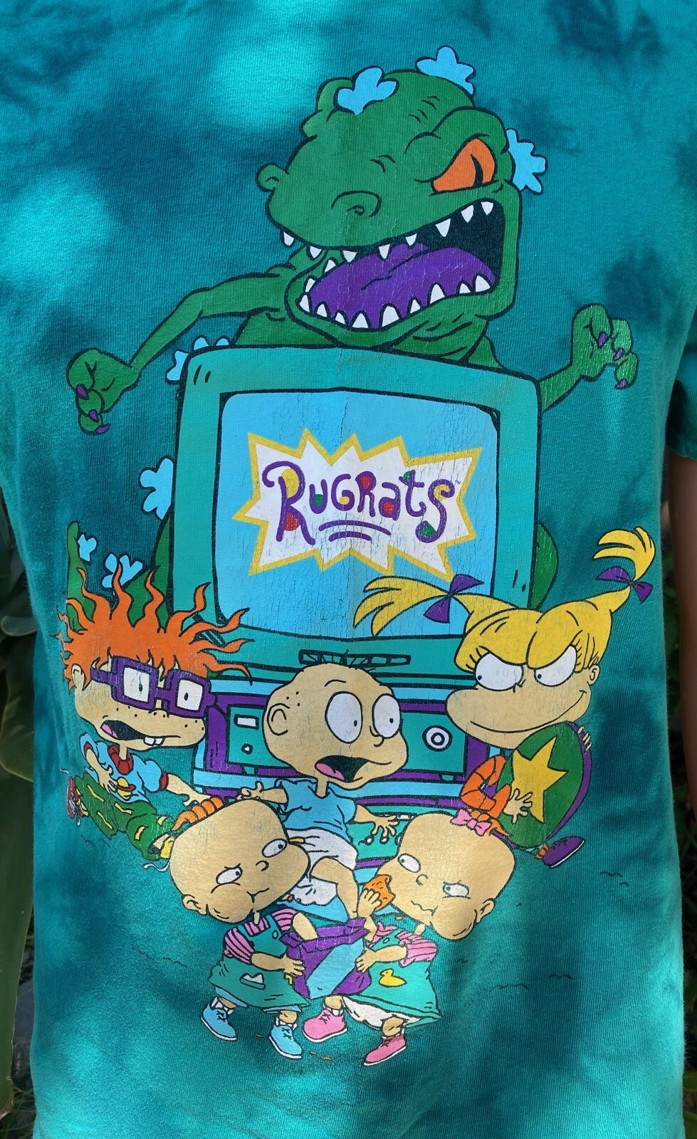 Nickelodeon 6 Character Rugrats T-shirt Tie Dye Size In Description gallery