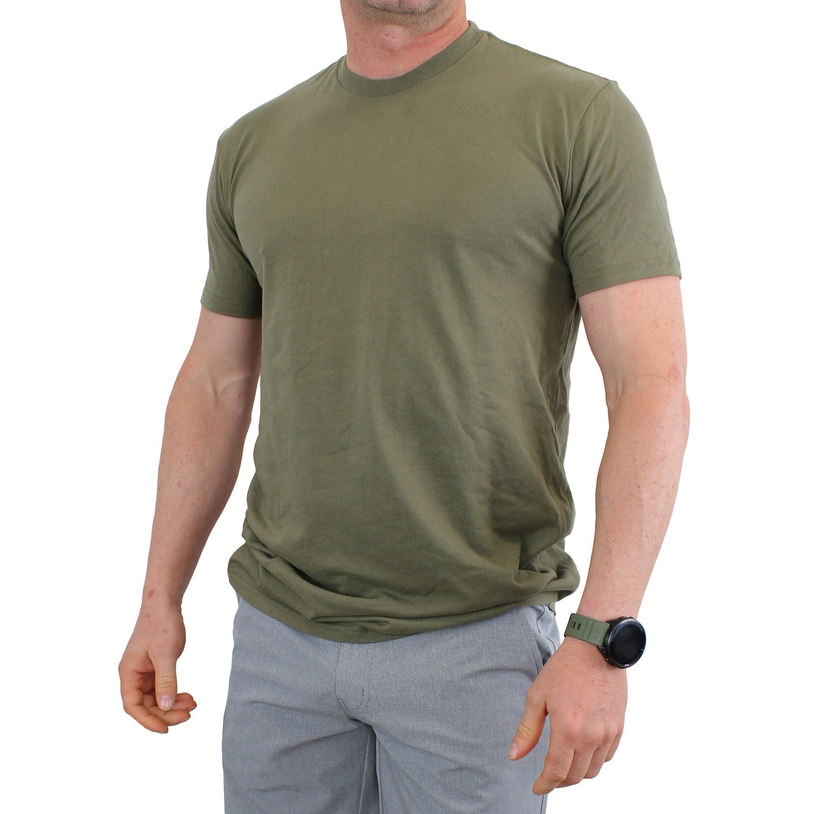 True Classic Mens Short Sleeve Shirt Longer Length Lightweight Cotton gallery