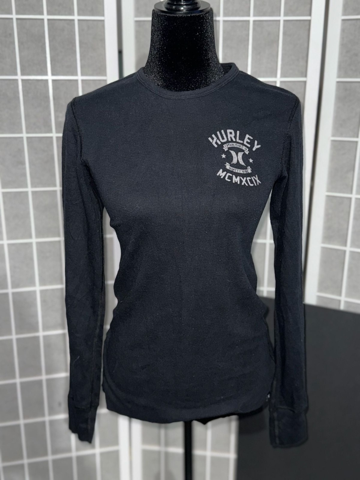 Hurley MCMXCIX Graphic Logo Long Sleeve Thermal Shirt
