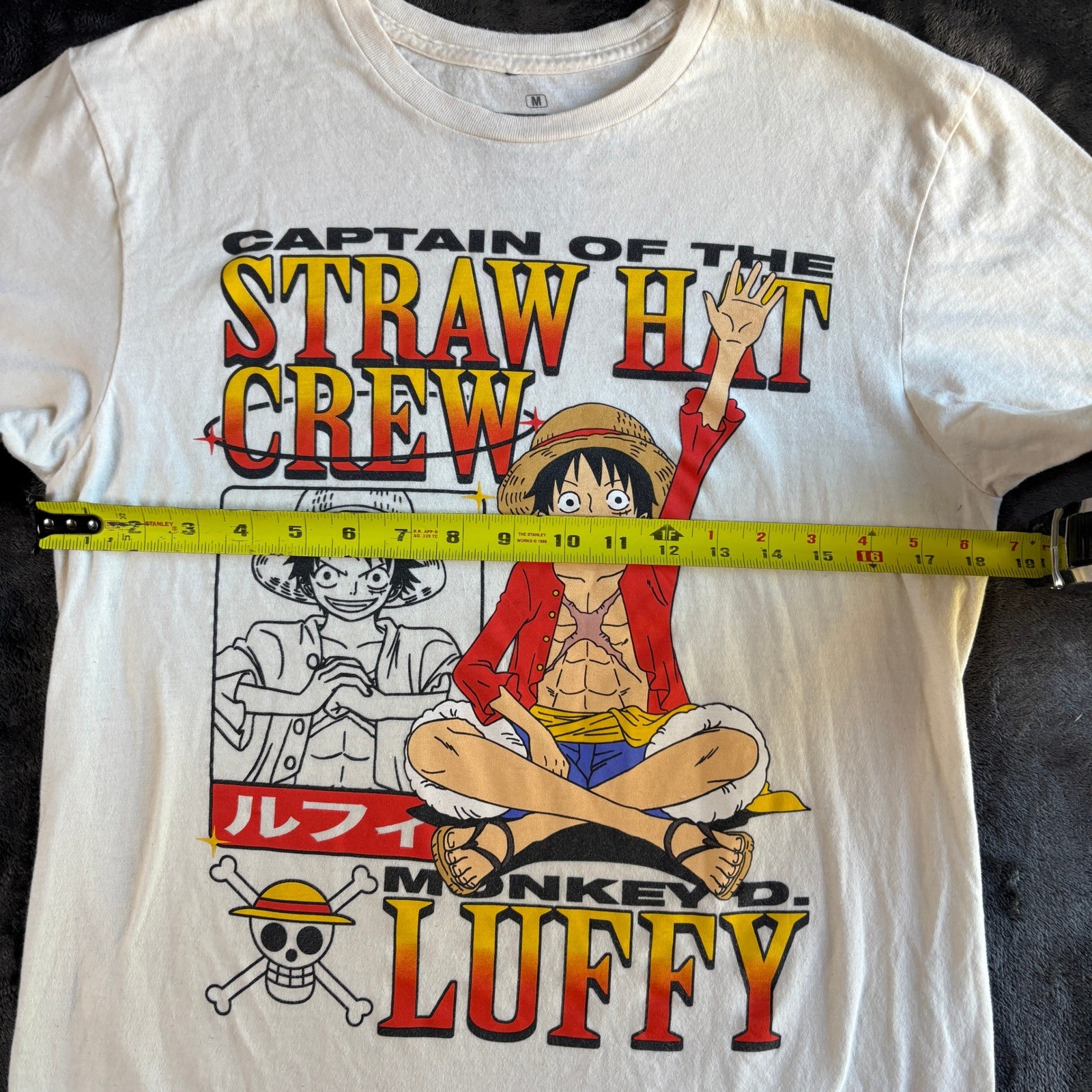 One Piece Monkey D Luffy Straw Hat Crew Ripple Junction Anime T-Shirt Mens M gallery