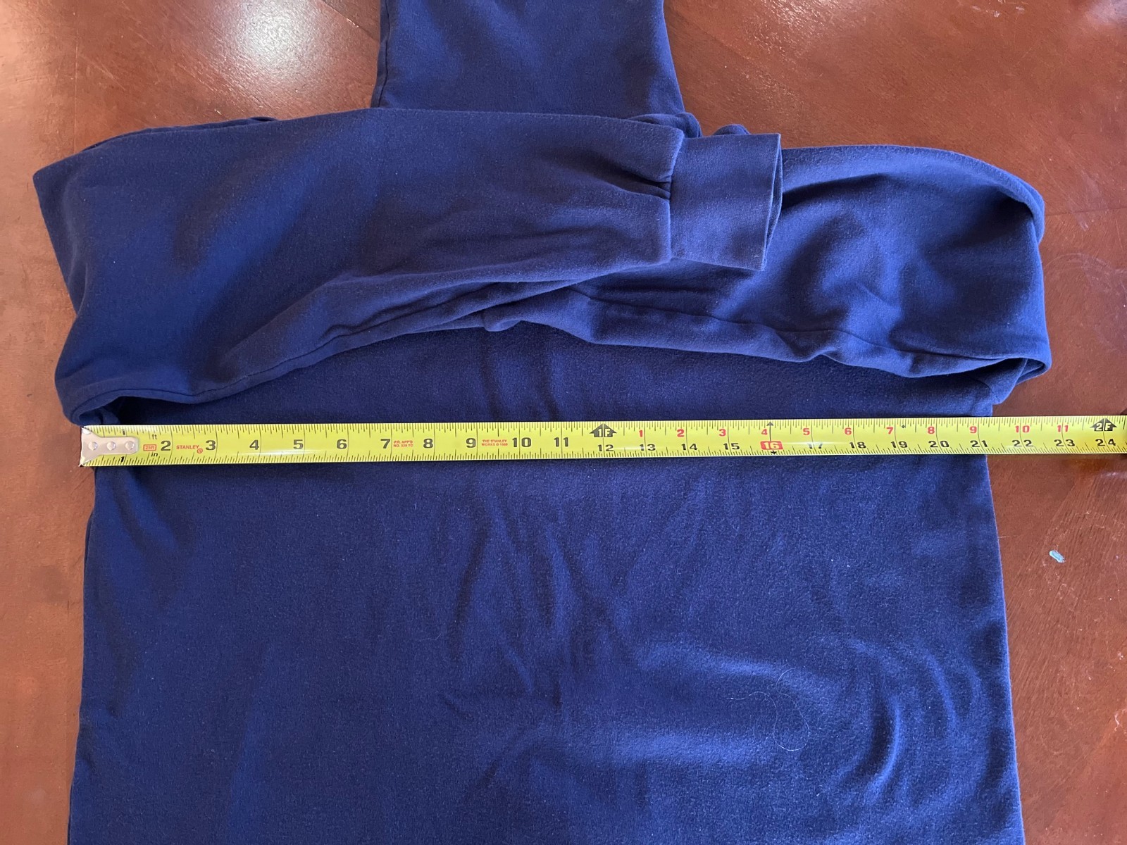 St. John’s Bay Men’s L Turtleneck • 100% Combed Cotton • Blue Long Sleeve Shirt gallery