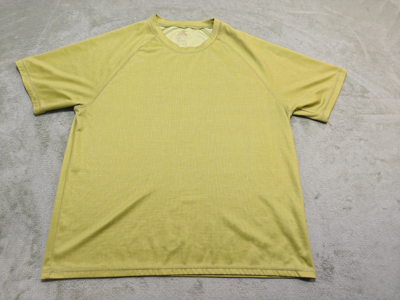 ZeroXposur Mens Tee XL Textured Hiking Gym Shirt Short Sleeve Green 46 Pit