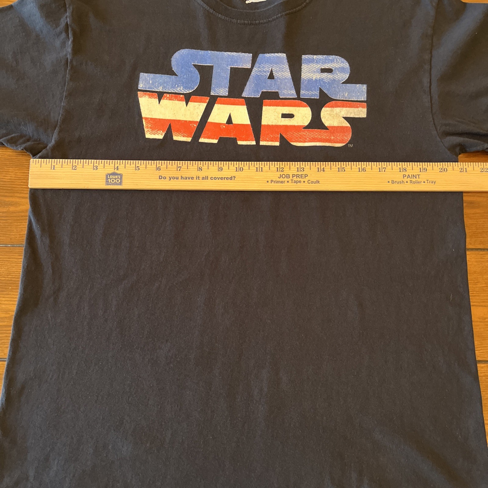 Star Wars T Shirt Mens Small/Medium (no Tag) Black Patriotic Logo Graphic Tee gallery