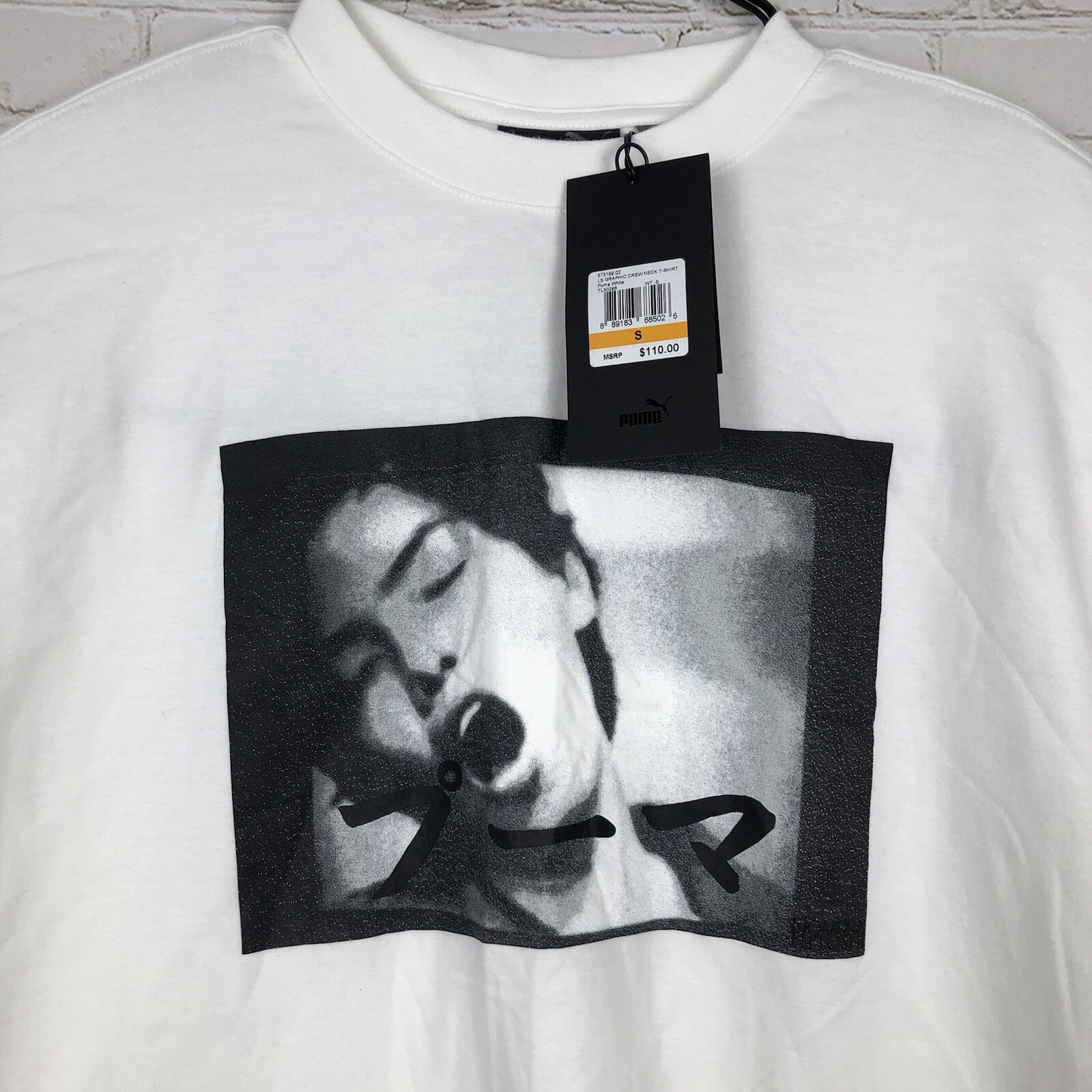 NWT Puma Fenty Rihanna Long Sleeve Crew Neck T-Shirt White Size Large $110 gallery