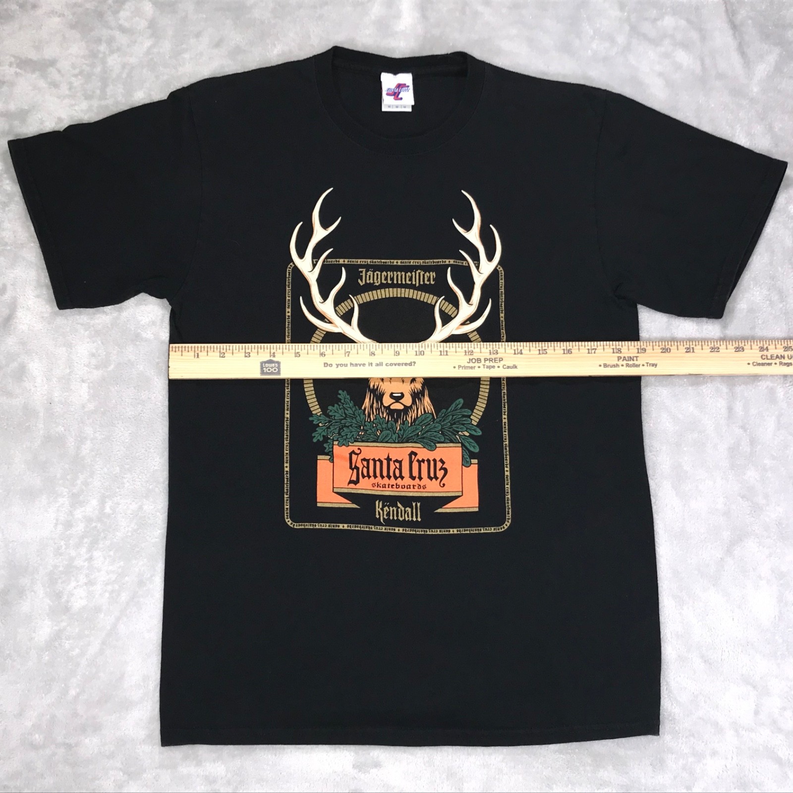 Santa Cruz Skateboards Jagermeister Jeff Kendall Deer 1990's Skater (M) T-Shirt gallery