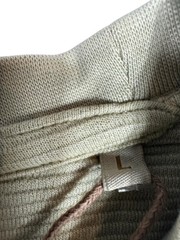 Common People Ottoman Texture Shirt Garment Dye Relaxed Fit Beige L Ribbed Sleek