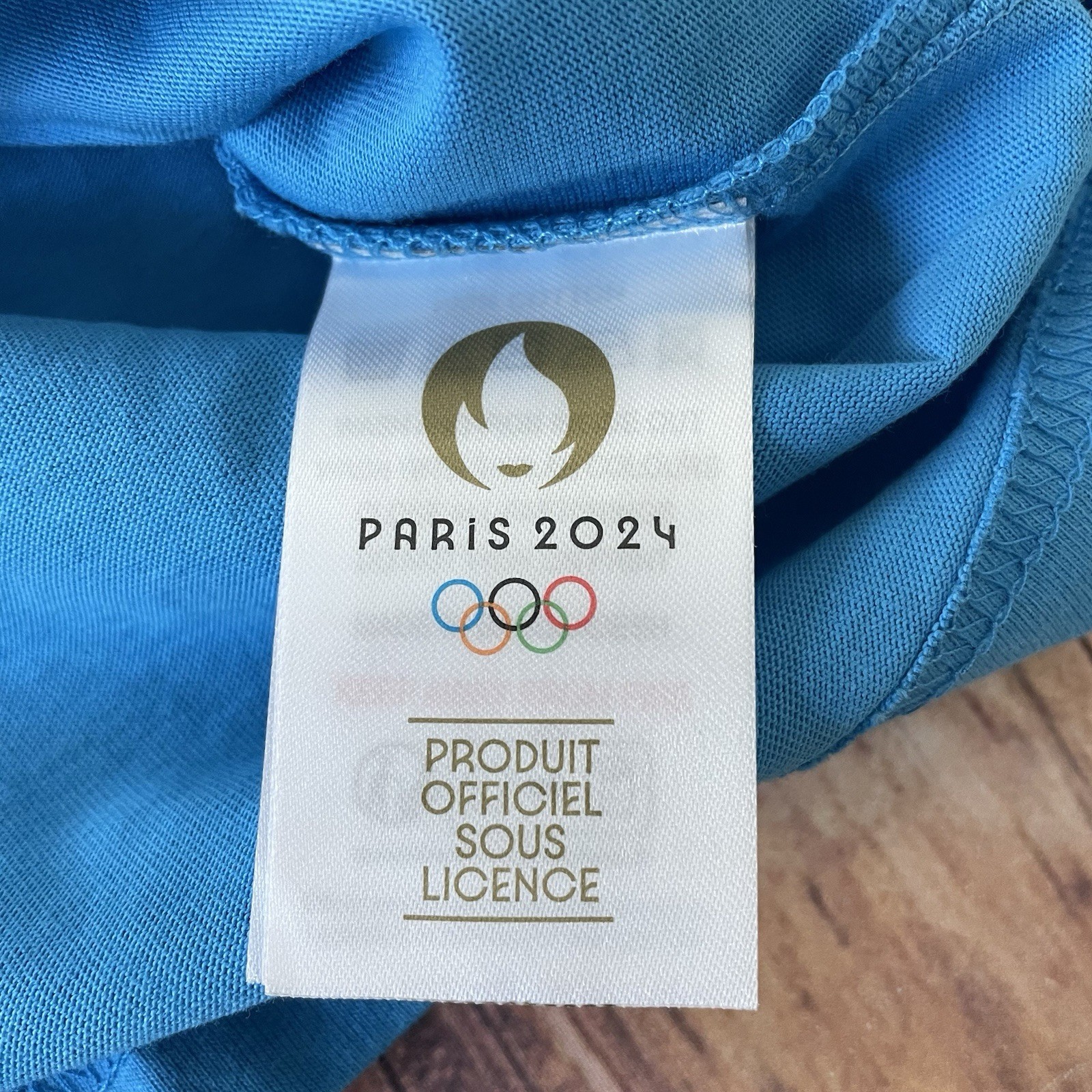 NEW 2024 Paris Summer Olympics Official Merchandise T-Shirt Size Large Blue gallery