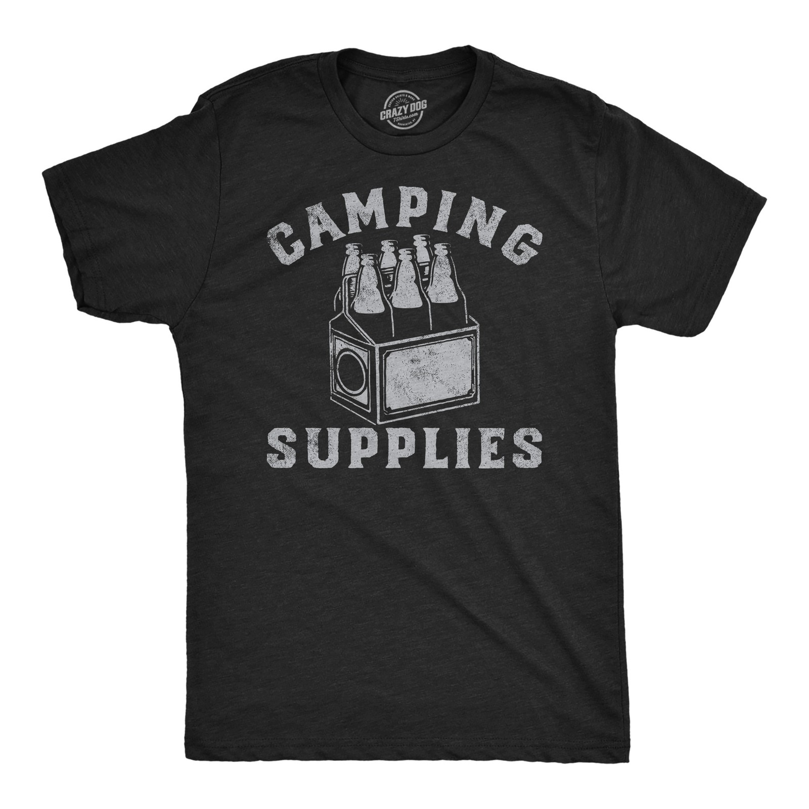 Mens Funny T Shirts Camping Supplies Sarcastic Drinking Graphic Novelty Tee for gallery