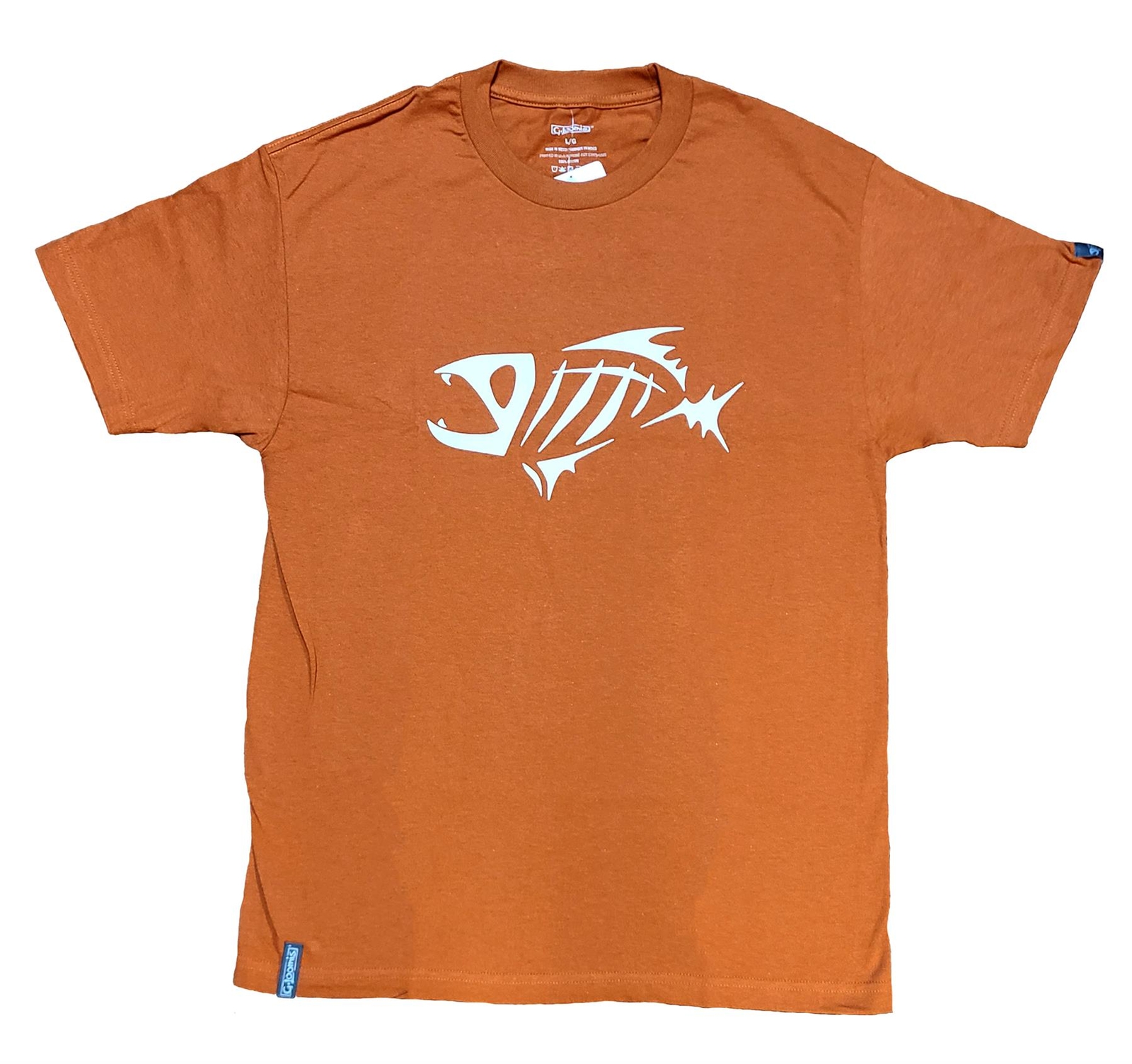 New G. Loomis Corpo Fishing Men’s T-Shirt Burnt Orange – Large