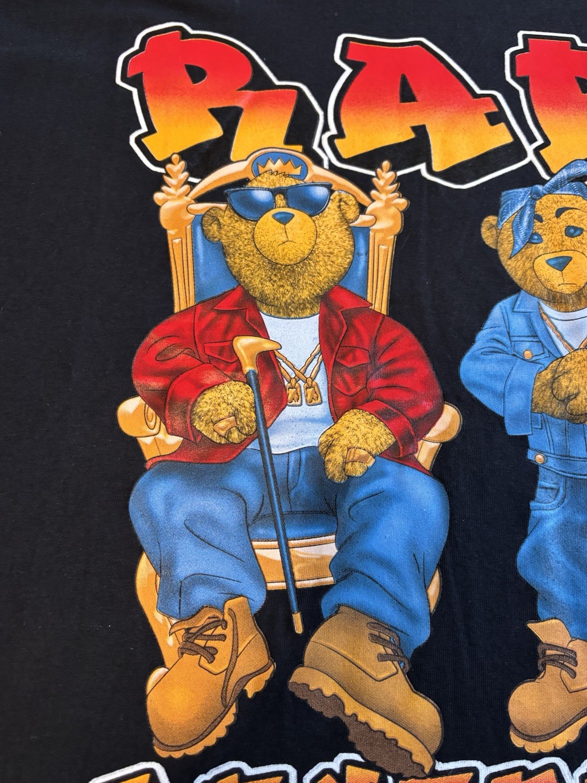 3 Forty Inc. Rap Legend Bear T-Shirt Short Sleeve Men's Large NEW WITH TAGS gallery