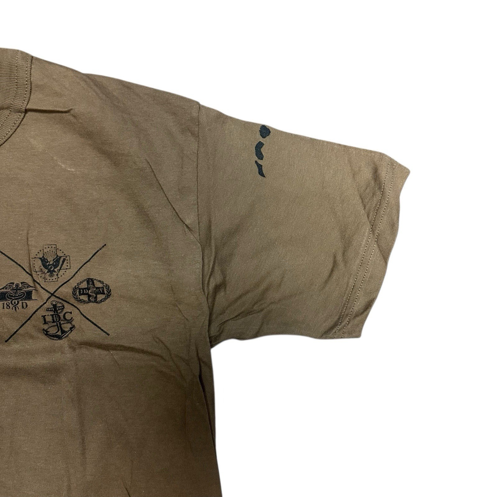 Khaki Military Shirt Mens "POW MIA" Size Small gallery