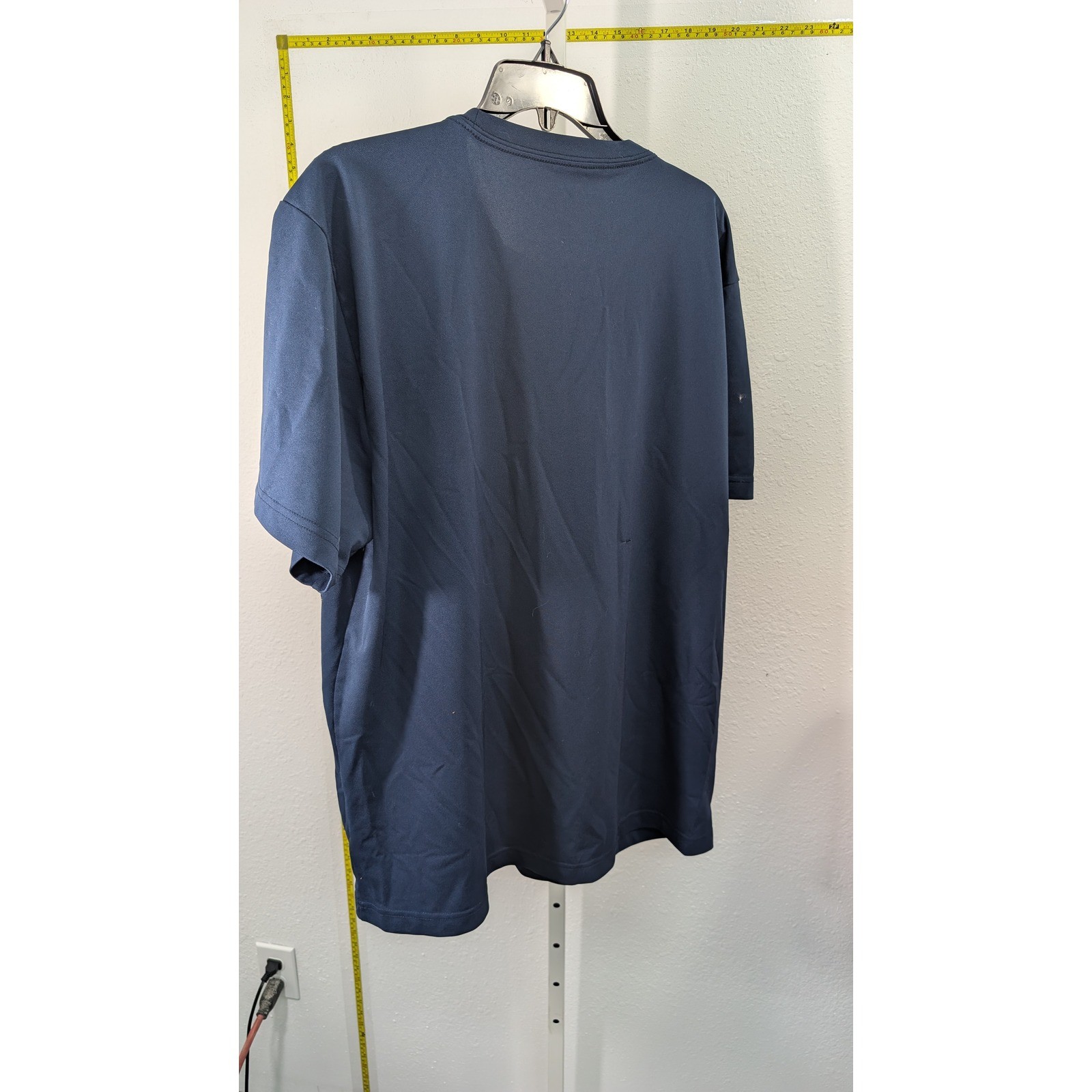 Genuine Dickies Men XL Navy Blue Short Sleeve Performance Wicking Pocket T-Shirt gallery
