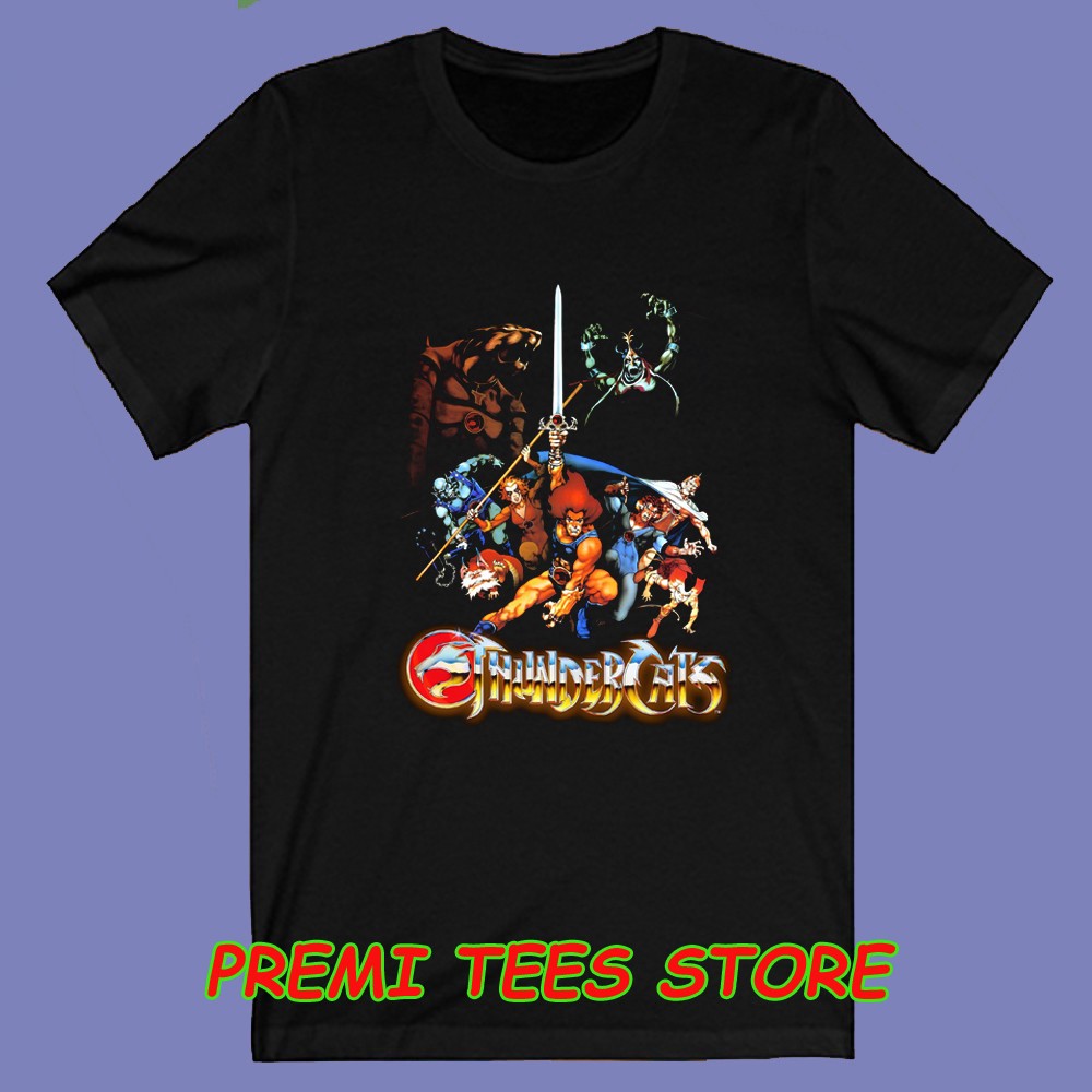 Thundercats Animated Cartoon TV Show Men’s Black Size S-3XL