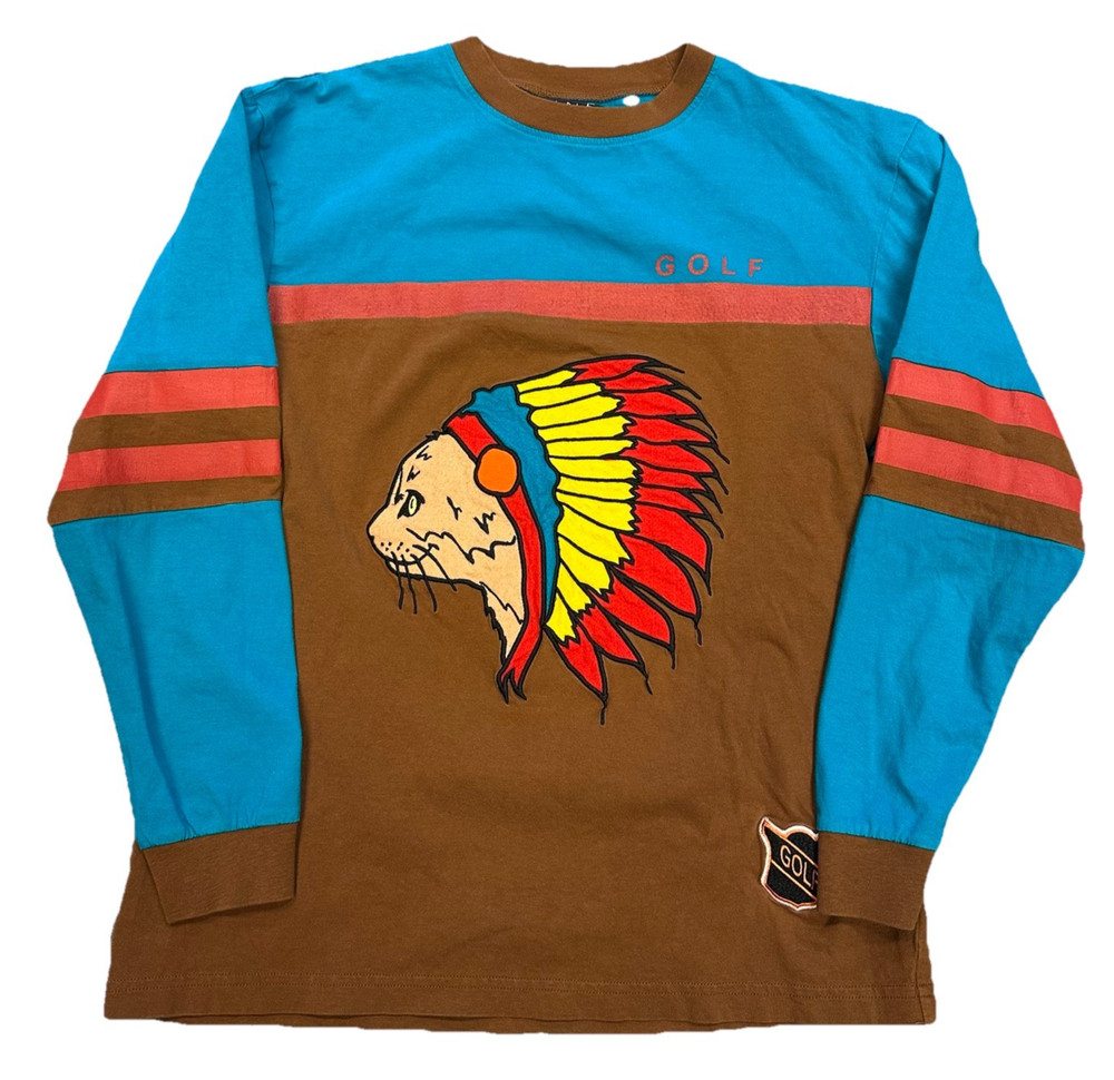GOLF WANG TYLER THE CREATOR ODD FUTURE CAT HOCKEY JERSEY SHIRT SZ S (24)