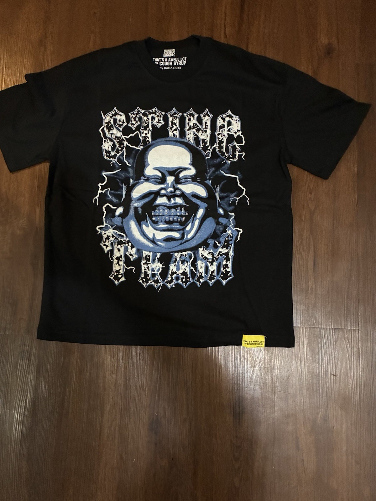 awful lot of cough syrup Men's M Black Crew Neck Short Sleeve Graphic Tee gallery