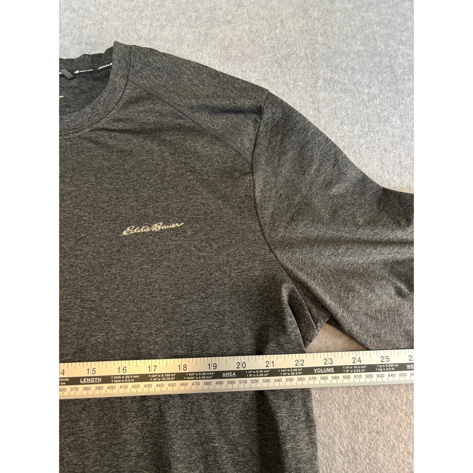 Eddie Bauer Mens XL Gray FreeDry Motion Long Sleeve Performance Outdoor Shirt gallery