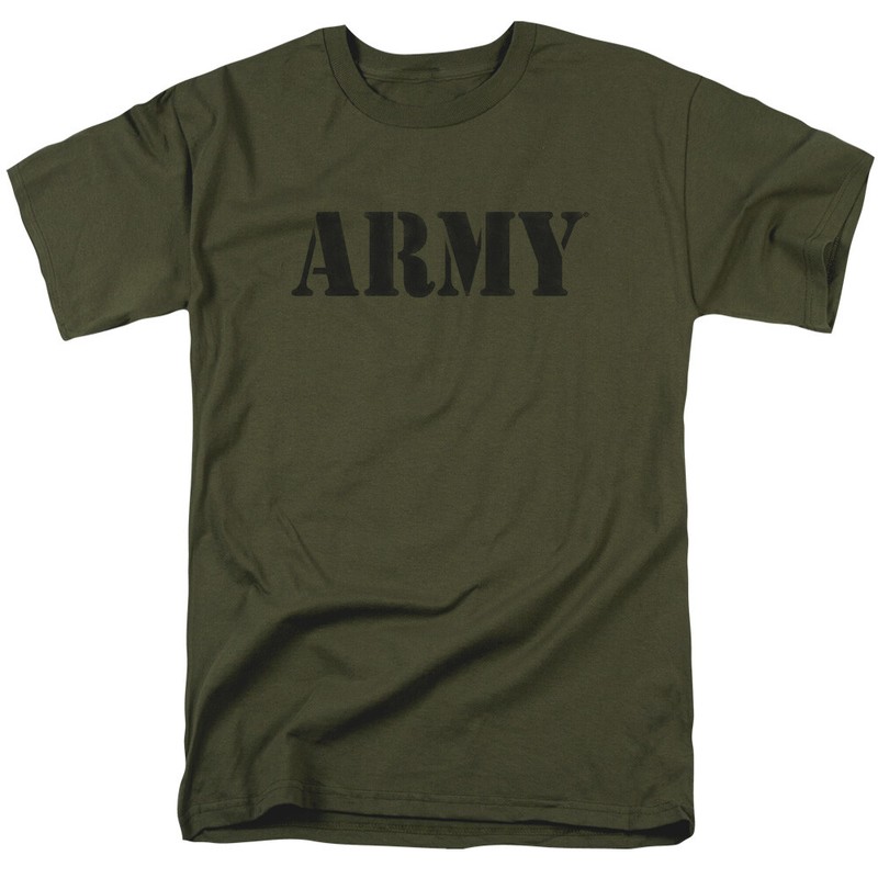 U.S. Army Stencil Logo Men’s T-Shirt S-5XL Licensed Military Graphic Tee