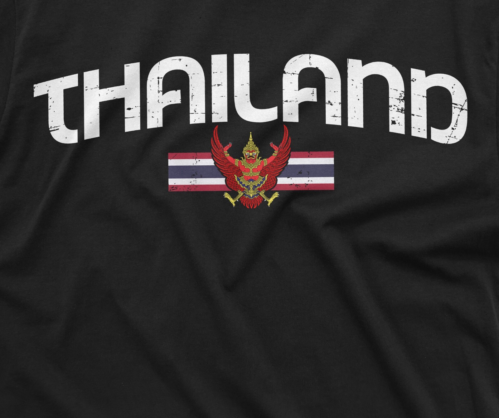 Men's Thailand T-shirt Thai Flag Coat of Arms Country Heritage Diaspora Shirt gallery