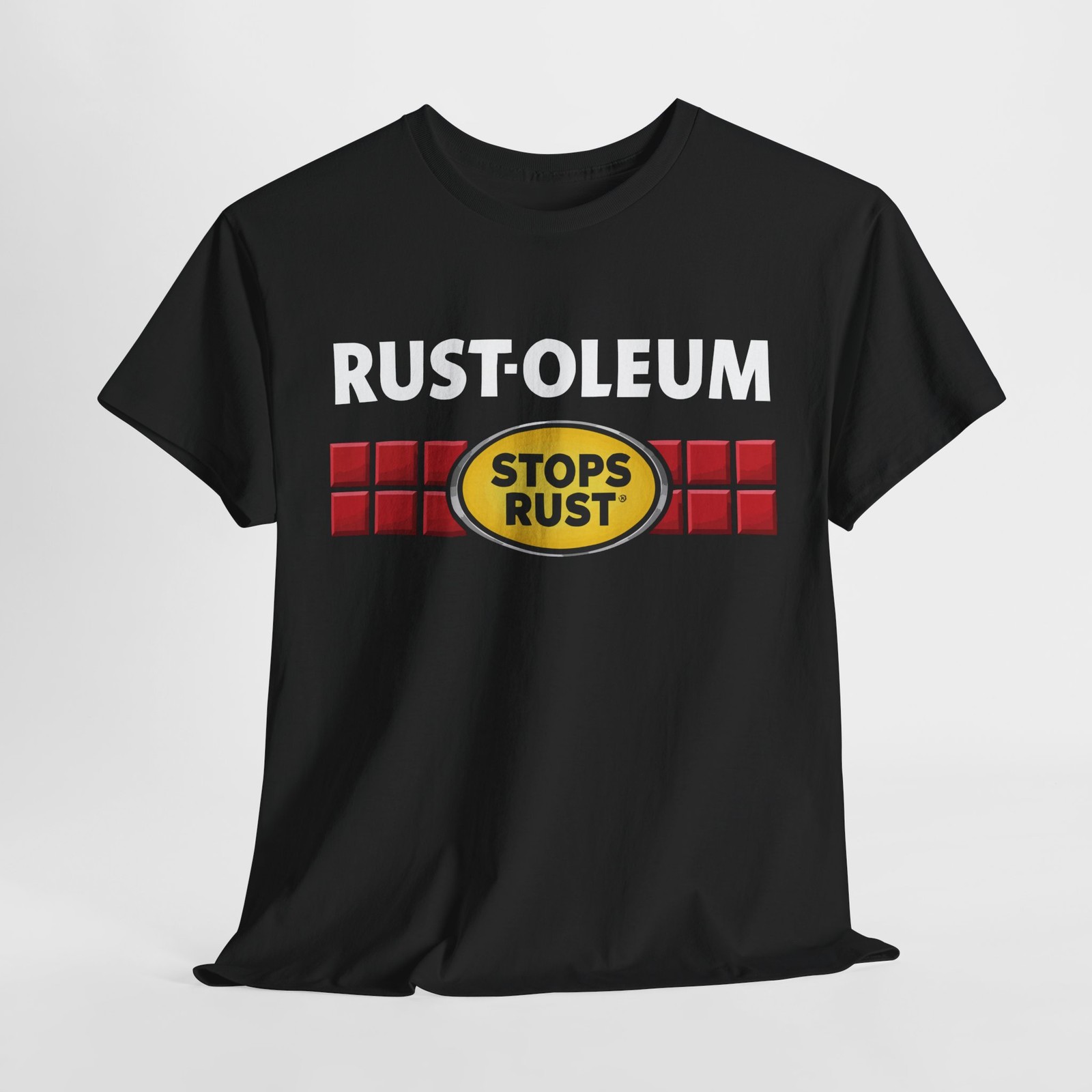UNISEX T-SHIRT FUNNY AMERICAN USA SIZE S-5XL RUSTOLEUM STOPS RUST LOGO