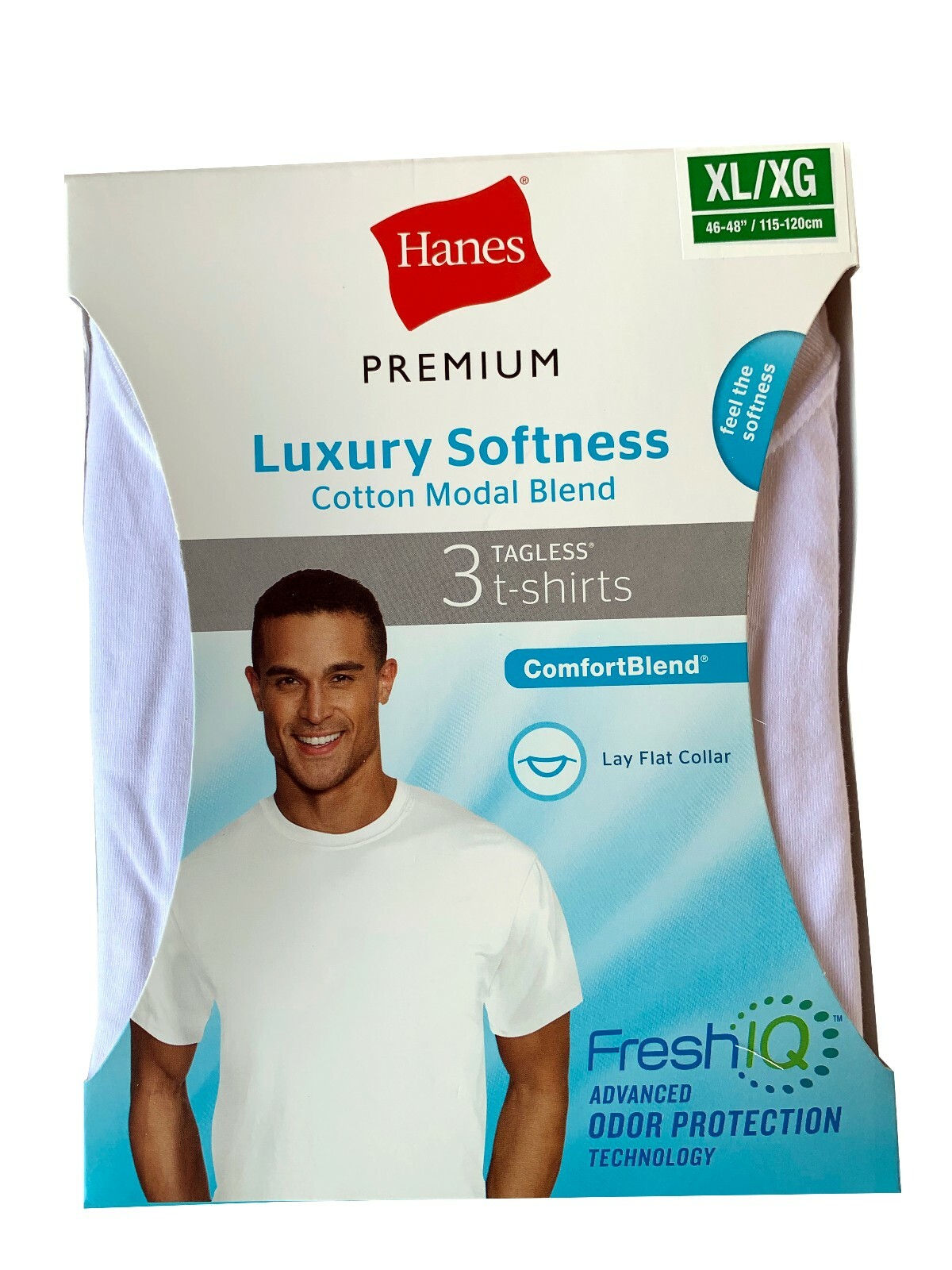 Hanes® Premium® Men's Cotton Modal Crew Undershirt 3pk "LUXURY SOFTNESS" gallery