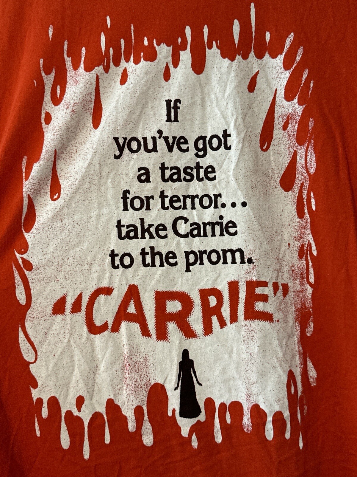 Fright Rags Carrie Horror Movie T Shirt Red Graphic Tee Size L gallery